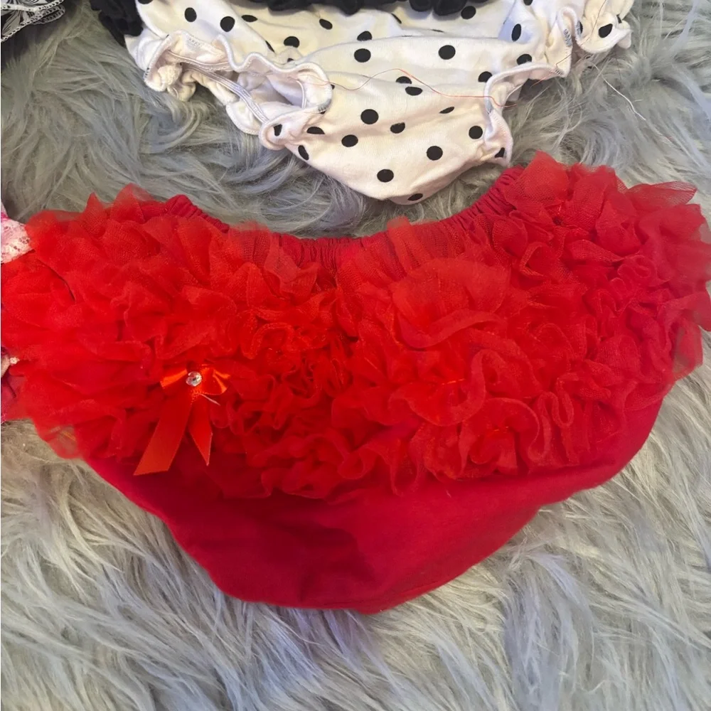 Cutest Ruffles Diaper Cover 8 Assorted Ruffled Baby Bloomers Set NB-3M